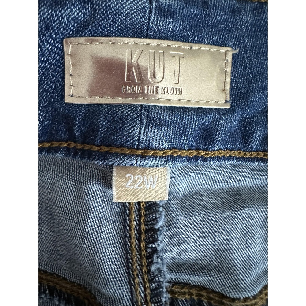 Kut From The Kloth Jeans Womens 22W Blue Ana High Rise Flare Stretch Denim - Picture 3 of 10